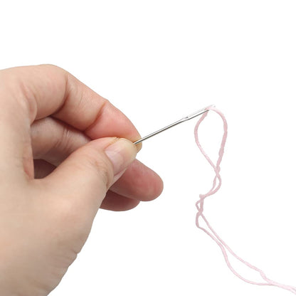 Large Eye Sewing Needles, Sewing Needles, Stainless Steel Embroidery Thread Needle, Handmade Yarn Knitting Needles Leather Needle (15 Pieces)