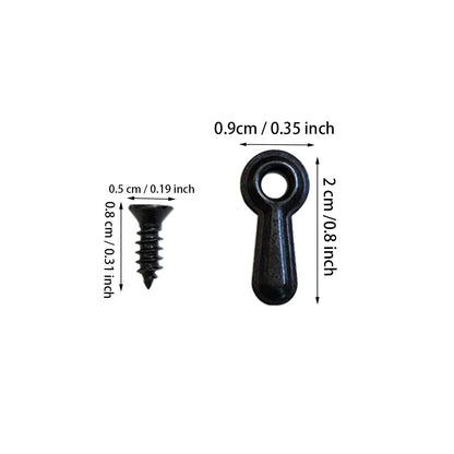 100 Pieces Metal Picture Frames Turn Button Fasteners with 100 Pieces Screws, Picture Frame Hardware Backing Clips Picture Turn Button Frame Picture Turn Button Fasteners Set