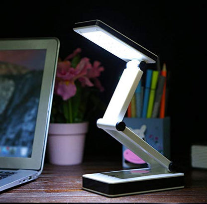 [New Version] Super Bright COB LED Portable Desk Lamp Travel Lamp :Foldable, Touch Sensitive Control, 3 Adjustable Brightness Levels, Battery and USB Powered