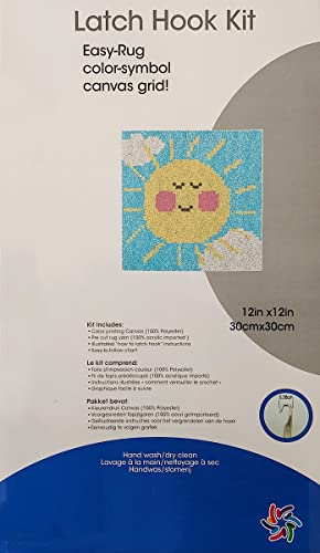 Latch Hook Kits Rug Panda Crochet Yarn Cushion Colour Pre-Printed Canvas Cover Rug Needlework DIY Hook and Latch Kit Christmas Home Decoration 30x30cm/12 X12inch