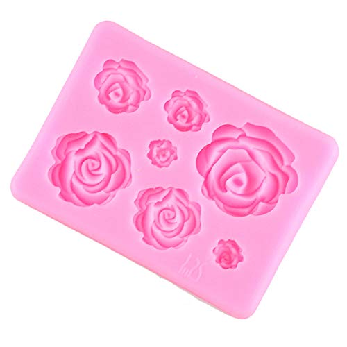 2PCS Rose Flowers silicone molds Cake Chocolate Mold wedding Cake Decorating Tools Fondant Sugarcraft Cake Molds