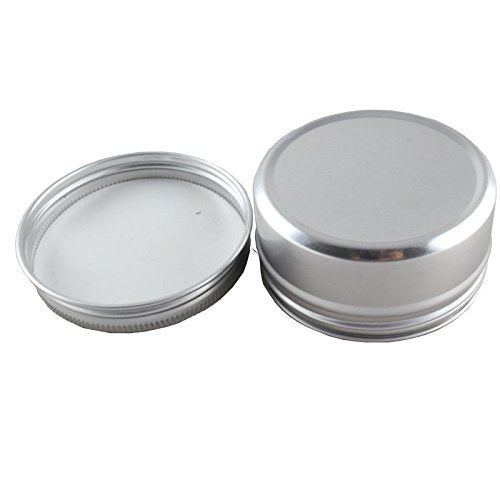 6-Packs 3 oz Screw Top Metal Tins Aluminum Tin Cans Gram Jar,90ml Empty Slip Slide Round Containers For Lip Balm,Salve,Crafts,Cosmetic,Candles,Storage Kit(90g)