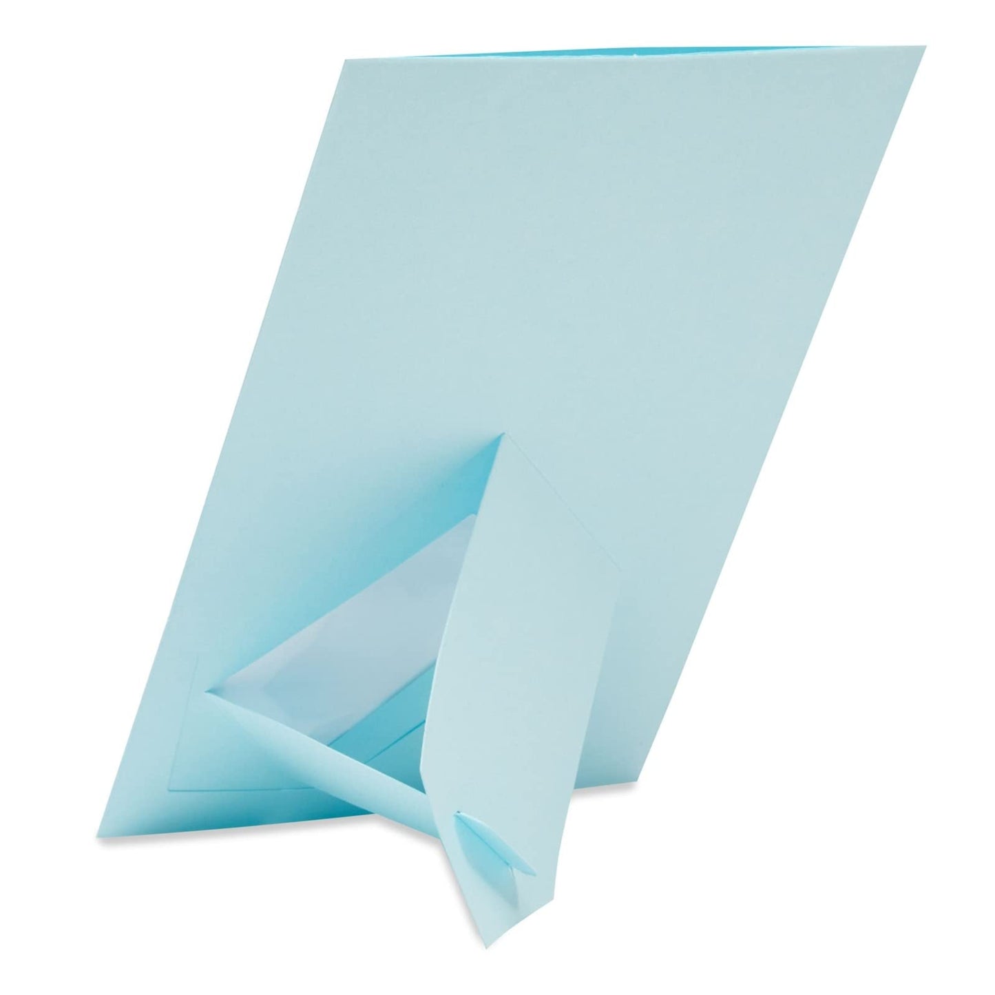 50 Pack Colorful 4x6 Paper Picture Frames, Cardboard Photo Easels for DIY, Classroom Crafts, 10 Rainbow Colors