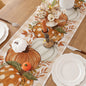 13x72 inches Pumpkin & Leaves Fall Table Runner - Autumn Thanksgiving Harvest Table Decor for Dining Room - Farmhouse Style Party Decoration