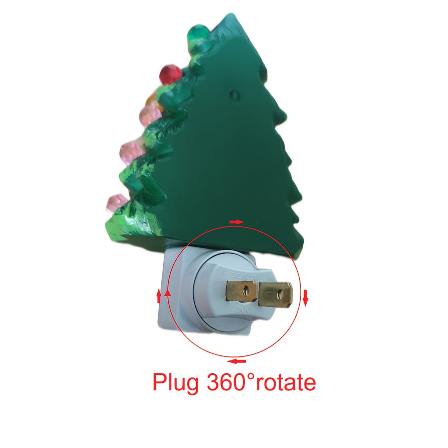 3D Christmas Tree LED Night Light Festive Wall Decor Non-Waterproof