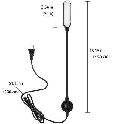 Sewing Machine Light, Magnetic Base LED Work Light with Flexible Gooseneck for Sewing Machine Drill Presses Craft Workbenches Lathes