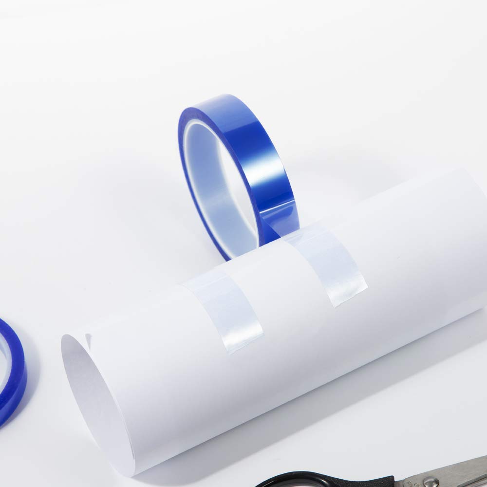 4 Rolls 0.8 Inch x 108 Ft Sublimation Blanks Thermal Heat High Temp Resistant Tape Up to 250 C(480 F) for Sublimation Tumblers Cups T-Shirts Printing