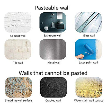 Double Sided Foam Tape Strong Pad Mounting,Black Self-Adhesive Tape Include Square Round and Rectangular(60Pcs)