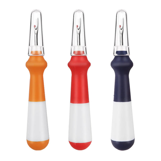 3 Pieces Ergonomic Grip Seam Ripper, Colorful Large Thread Remover for Sewing Crafting Removing Embroidery Hems and Seams