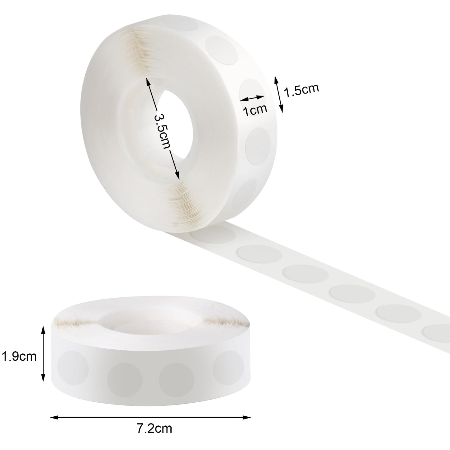 3000 Pieces Glue Points, Balloon Tape, Sticky Dots, Double Sided Glue Points, Balloon Sticky Dots for Craft, Wedding Decoration, Stick Photos