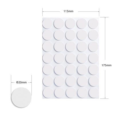 350 Pcs (0.79 Inch Diameter) 20mm Double Sided Adhesive Glue Round Dots Stickers Removable Clear Sticky Tack Putty Waterproof for Balloon, Crafts, Art Decoration