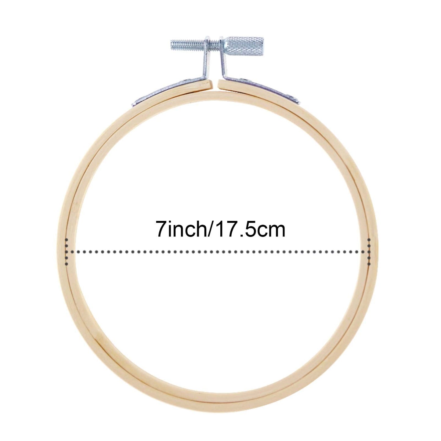 12 Pieces 7 Inch Embroidery Hoops, Cross Stitch Hoops Embroidery Circle for Art Craft Sewing, Wall Hanging, and DIY Embroidery Craft