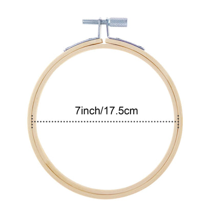 12 Pieces 7 Inch Embroidery Hoops, Cross Stitch Hoops Embroidery Circle for Art Craft Sewing, Wall Hanging, and DIY Embroidery Craft