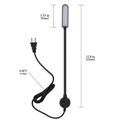 LED Sewing Machine Light,powker 30 LED Magnetic Mount Drill Press Light with Flexible Silone Coating Gooseneck for Sewing Machine, Drill Presses, Desks, Music Stands, Craft, Workbenches, Lathes Lamps