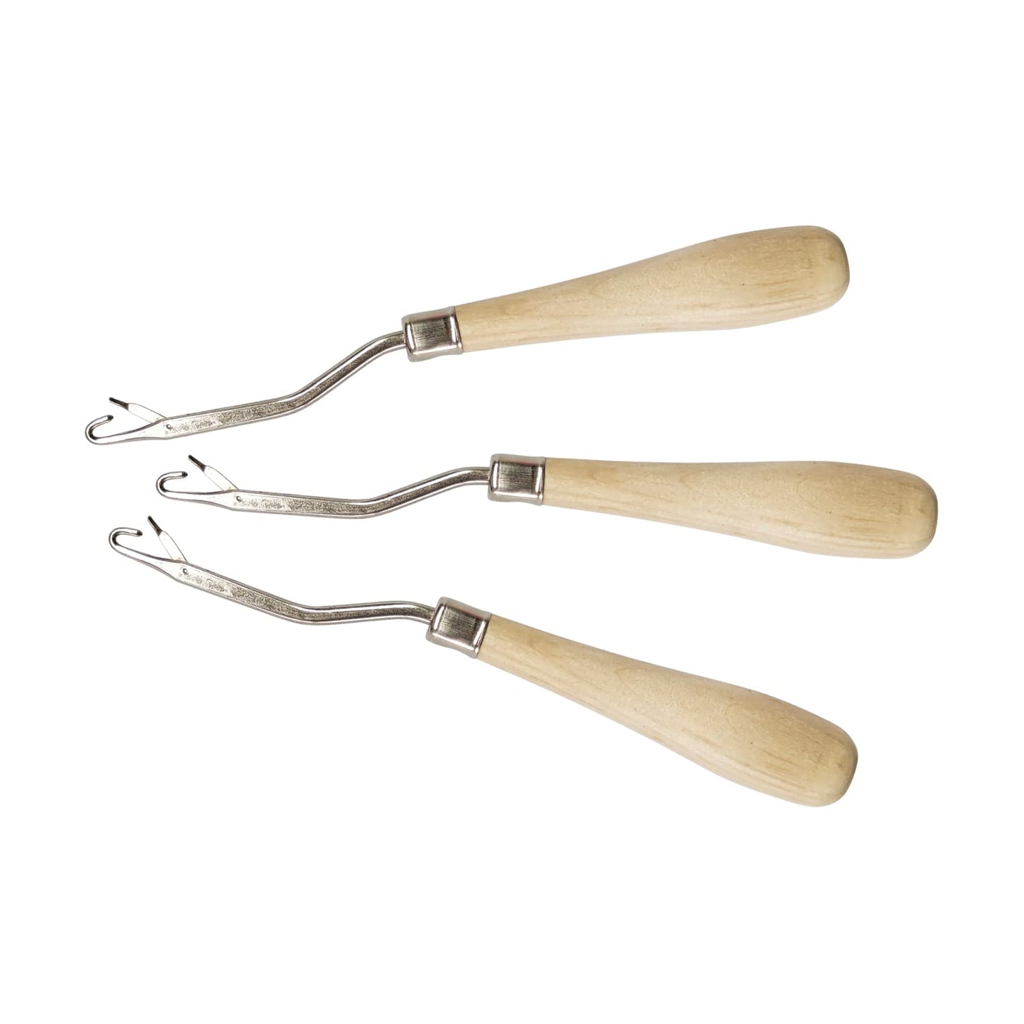 Latch Hook Tools, 3Pack Wooden Bent Latch Hooks