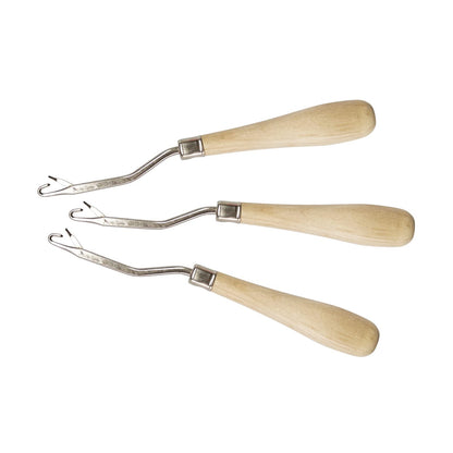 Latch Hook Tools, 3Pack Wooden Bent Latch Hooks