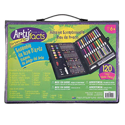 120-Piece Deluxe Art Set – Art Supplies for Drawing, Painting and More in a Plastic Case - Makes a Great Gift for Children and Adults