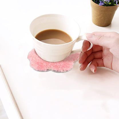 Punch Needle Coaster Kit 21 Pcs Easy Punch Needle Coasters Kits for Adults Beginners 6 Pattern Tufted Rug Pads with Adhesive Felt Yarns Embroidery Hoop Instruction DIY Needle Punch Craft