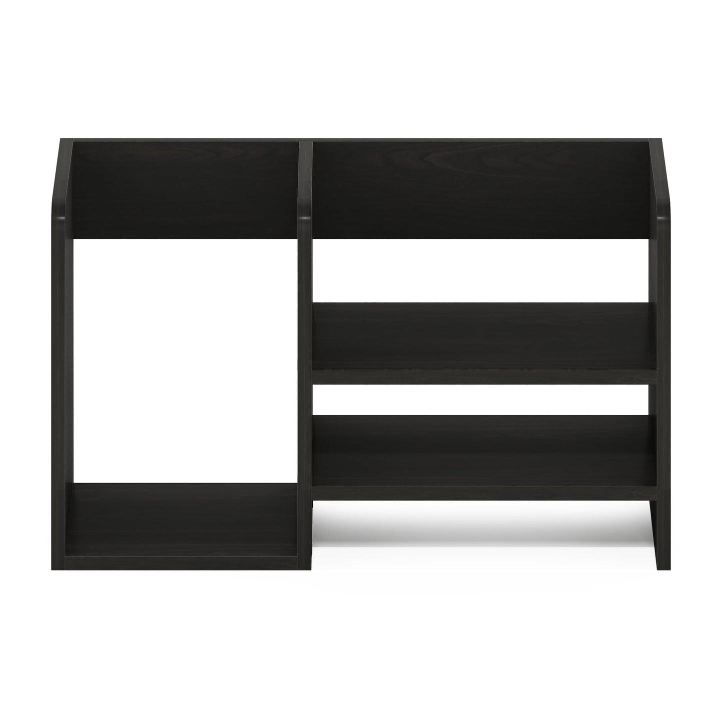 Hermite Wood Desktop Book and Home Office Supplies Storage Organizer, Espresso