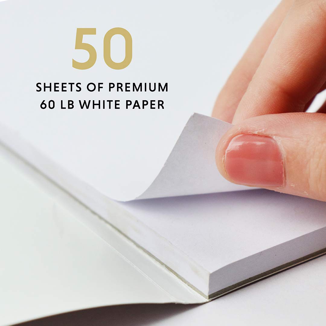 2-Pack Large Sketch Pads for Drawing (12"x16", 50 Pages Each), 60lbs /90GSM Sketch Books, Ideal for Finger Painting for Toddlers 1-3