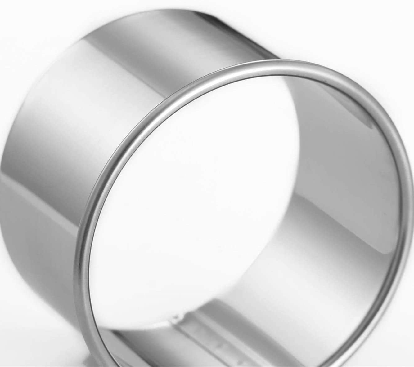 12 Pieces Round Cookie Biscuit Cutter Set,Graduated Circle for Pastry,18/8 Stainless Steel Donut Cutter Ring Molds