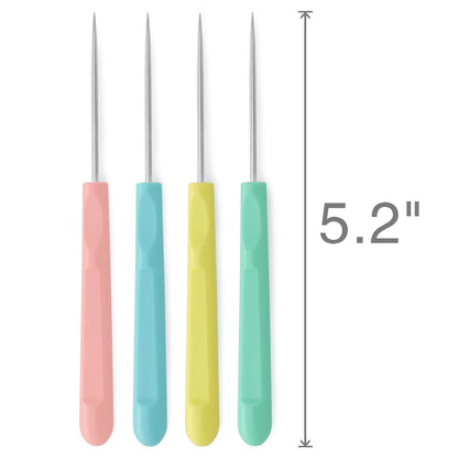 4Pcs Sugar Stir Needle Scriber Needle Cookie Decorating Supplies Tool 5.2 Inches
