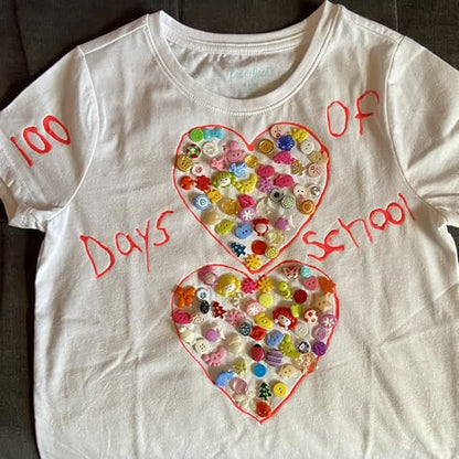 Random 100pcs Small Plastic Buttons DIY Sewing Craft Accessory (Mix)