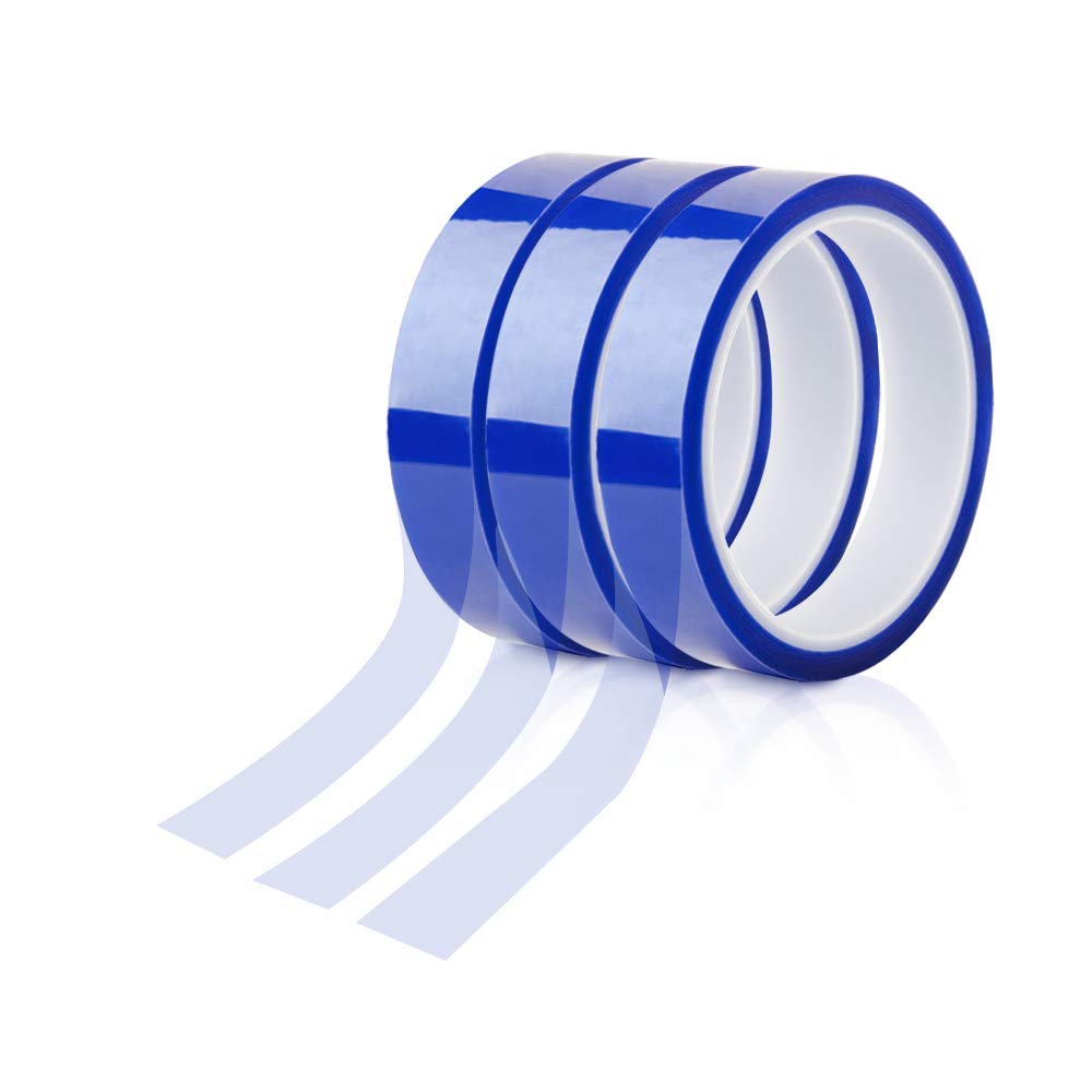 4 Rolls 0.8 Inch x 108 Ft Sublimation Blanks Thermal Heat High Temp Resistant Tape Up to 250 C(480 F) for Sublimation Tumblers Cups T-Shirts Printing