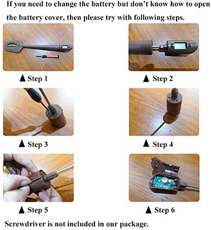 Candy Spatula with Thermometer Built in and Pot Clip – Fast Instant Read Digital Spatula Thermometer for Candy Making,Chocolate,jams,syrups with BPA Free Silicon Spatula