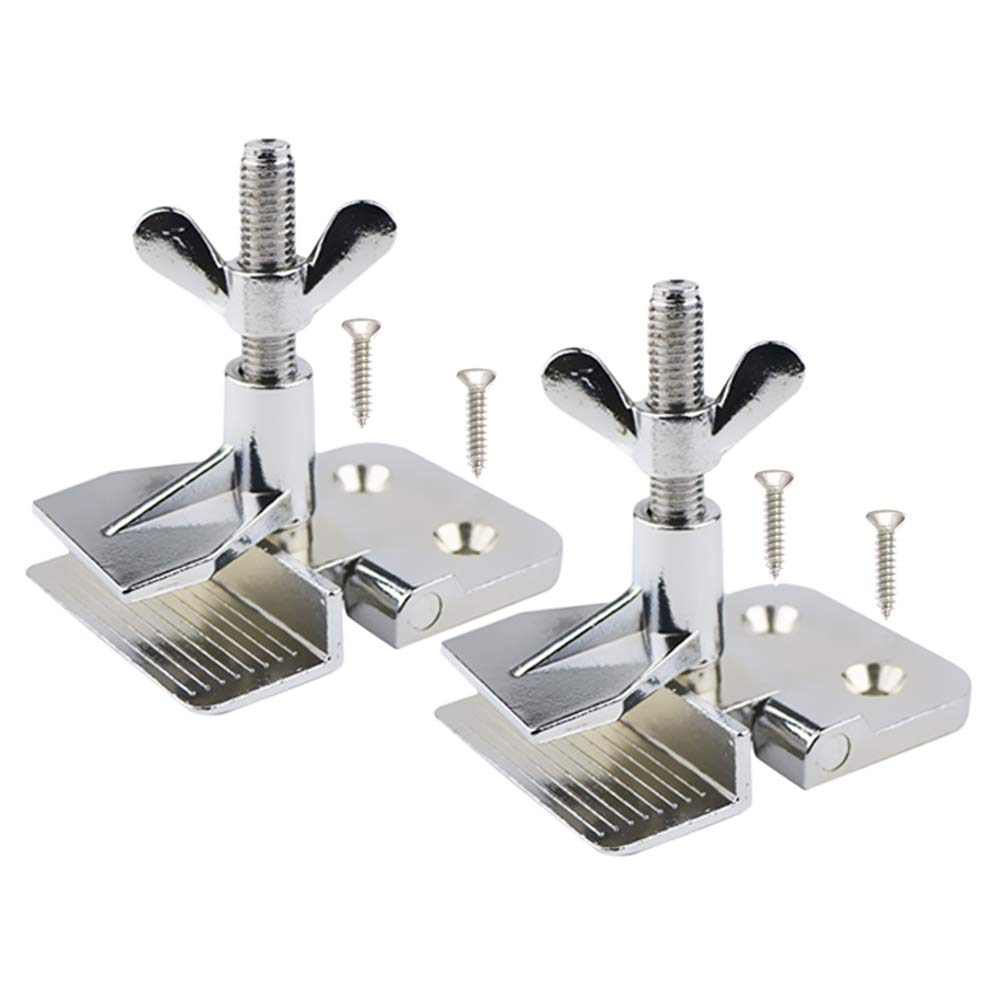2 Pcs of Silk Screen Printing Hinge Clamps for Frame Machine,for Fixing Mesh,DIY Tool,4 Screws Included