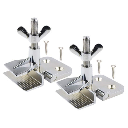 2 Pcs of Silk Screen Printing Hinge Clamps for Frame Machine,for Fixing Mesh,DIY Tool,4 Screws Included