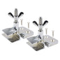 2 Pcs of Silk Screen Printing Hinge Clamps for Frame Machine,for Fixing Mesh,DIY Tool,4 Screws Included