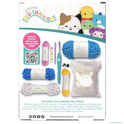 Original Bebe The Bluebird Crochet Kit, Includes Yarn, Crochet Hook, Starter Hooks, Step-by-Step Tutorials, Exclusive Crochet Kit for Beginners, DIY Craft, Crochet Kits, Great Teen Gifts