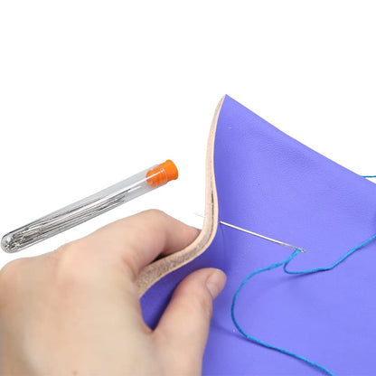 Large Eye Sewing Needles, Sewing Needles, Stainless Steel Embroidery Thread Needle, Handmade Yarn Knitting Needles Leather Needle (15 Pieces)