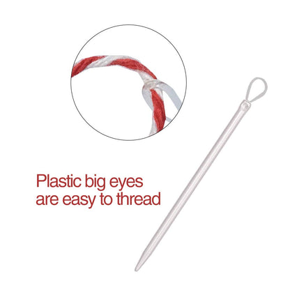 Yarn Needle, Bent Needle Tapestry Needle Set Wool Needles Large-Eye Blunt Needles Sewing Needles Weave Knitting Needles with Box (Random Color)