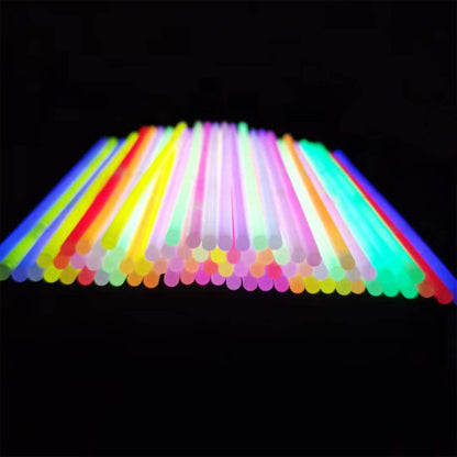 200 Pcs 8" Glowsticks, Bracelets Necklaces, Glow in the Dark Party Favors, Easter, Christmas, Halloween Supplies Pack, Football Party Supplies