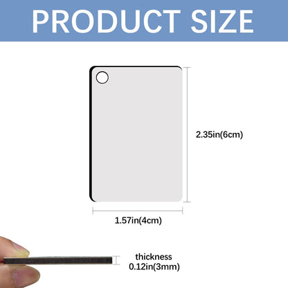 240Pcs Sublimation Keychain Blanks Rectangle Bulk Products Double Sides 80 MDF Sublimation Keychains Blank with 160 Rings and Clips Heat Transfer for Craft