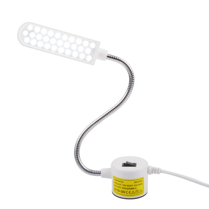 30LEDs Sewing Machine Light, 6 Watt Portable Work Light, Flexible Gooseneck Lampe with Magnetic Base for Workbench Lathe Drill Press(White) (2 Pack)