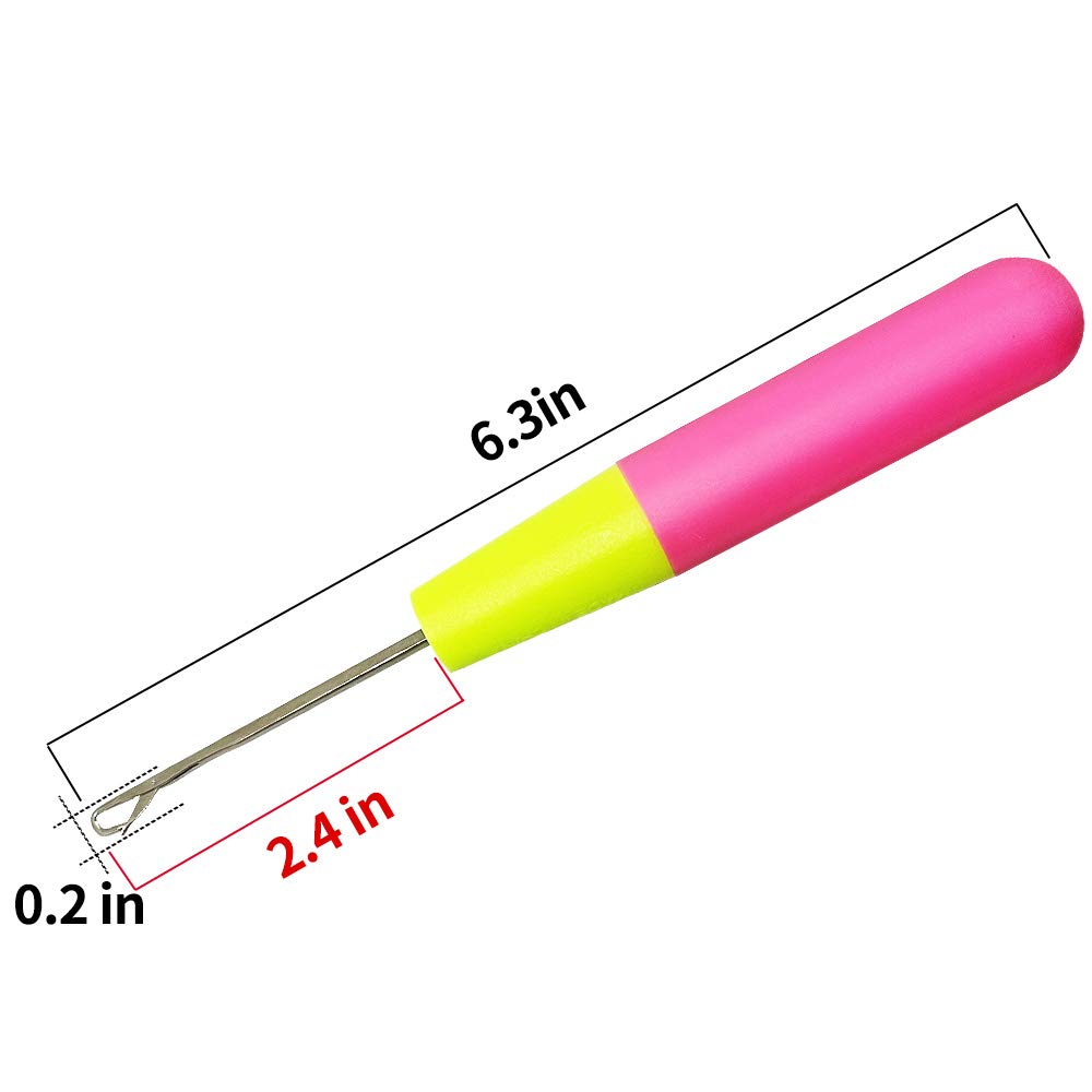 Latch Hook Kits for Adults Kids,Soft Simple Embroidery DIY Latch Hook Craft Kit with Printed Pattern Include Latch Hook10x10 Inch (Love)