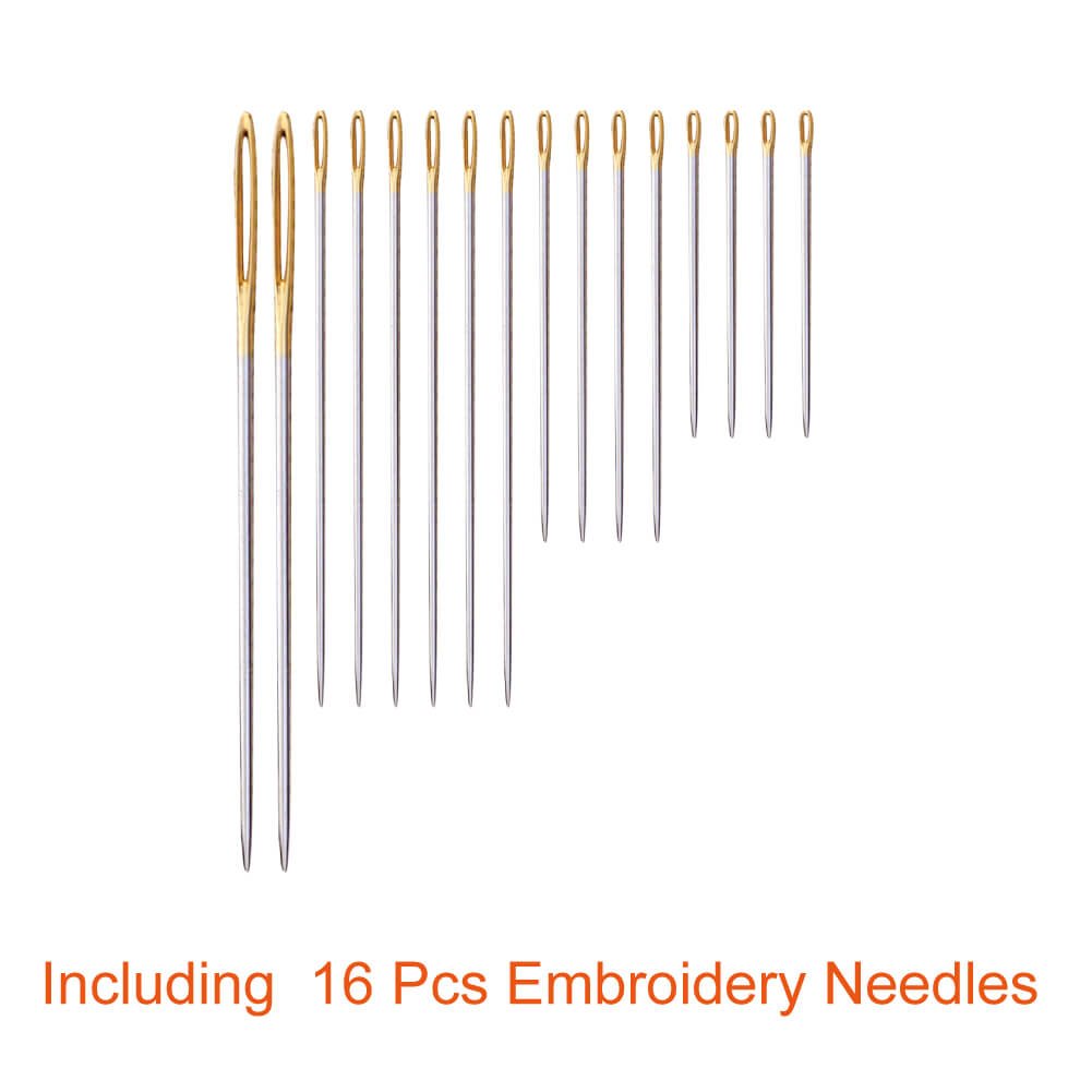 124 Skeins Embroidery Floss Cross Stitch Thread with Needles