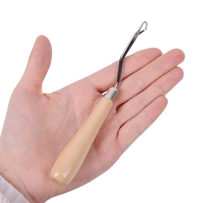 5 Different Sizes Latch Hook Crochet Needle Set Hair Crochet Hook Tools for Hair Braiding, Scarf & Rug Making and Crafts DIY