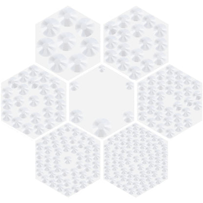 6800pcs+ Flatback Glass Hotfix Iron On Rhinestones Crystal for DIY Making with 1 Tweezer & 1 Picking Pen for Shoes, Clothes, Face Art, Bags, Manicure (Clear Crystal, 6-Sizes)