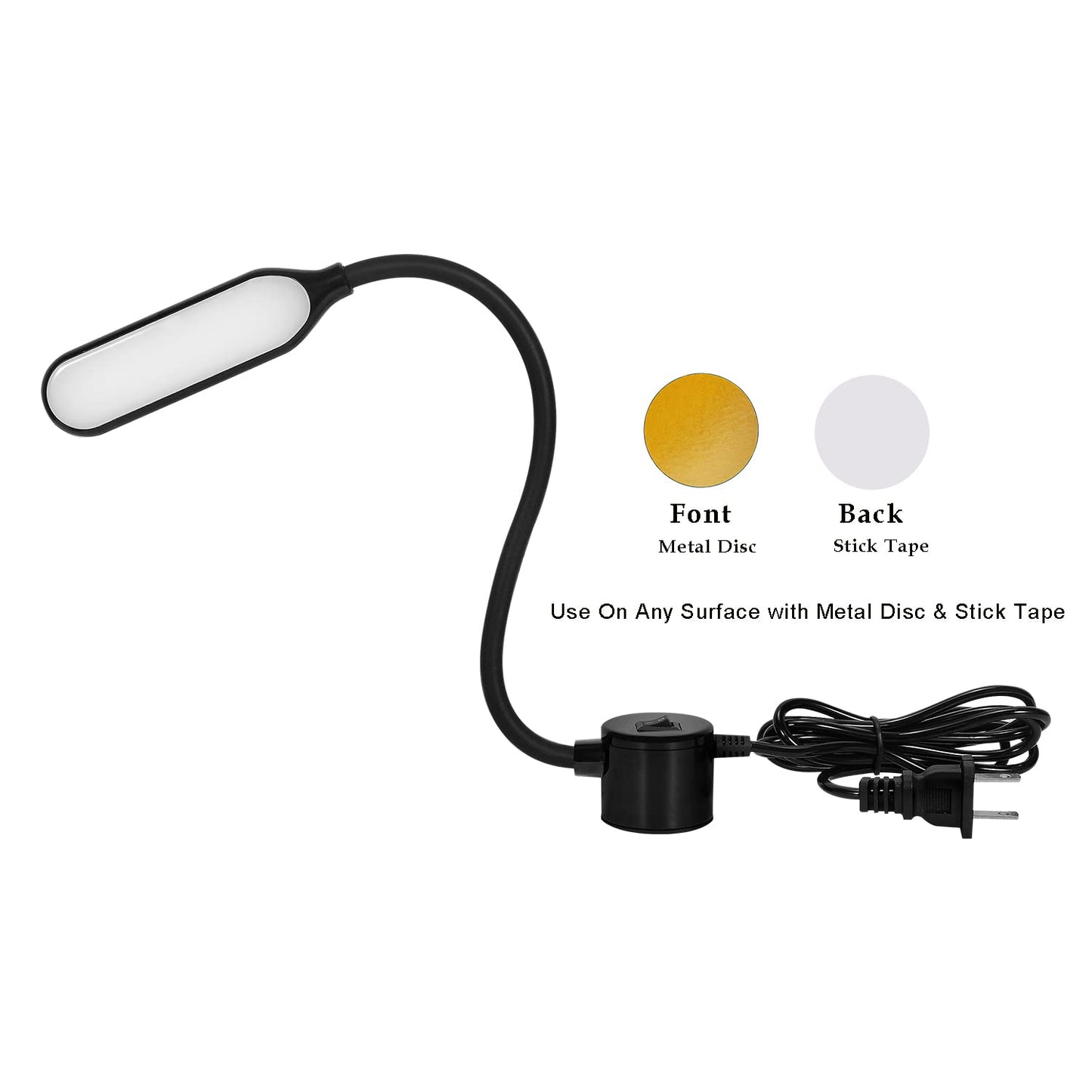 Sewing Machine Light, Magnetic Base LED Work Light with Flexible Gooseneck for Sewing Machine Drill Presses Craft Workbenches Lathes