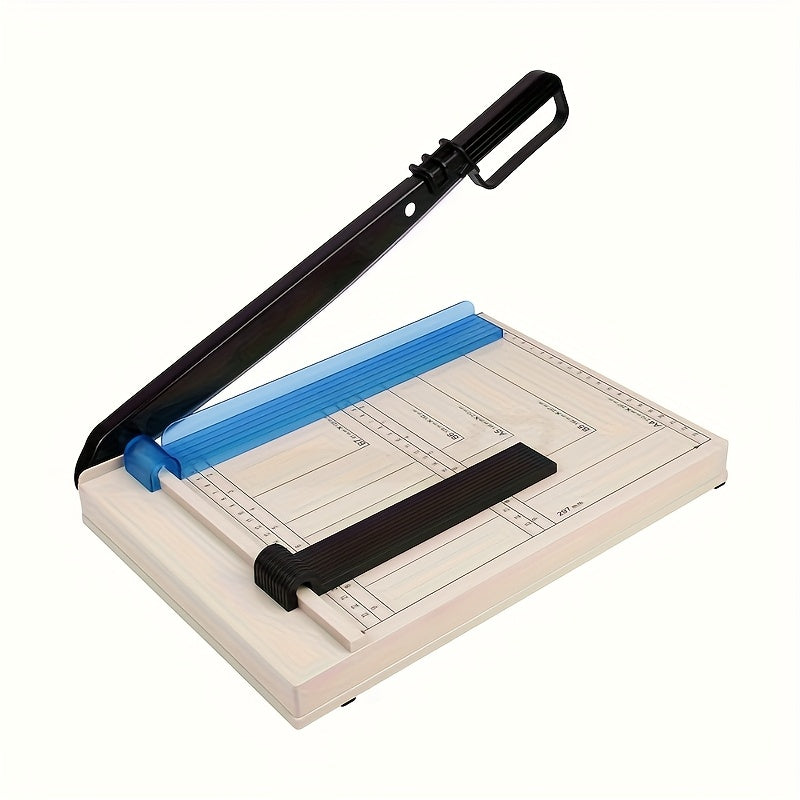 12" Manual Guillotine Paper Cutter with Safety Guard, 16 Sheet Capacity