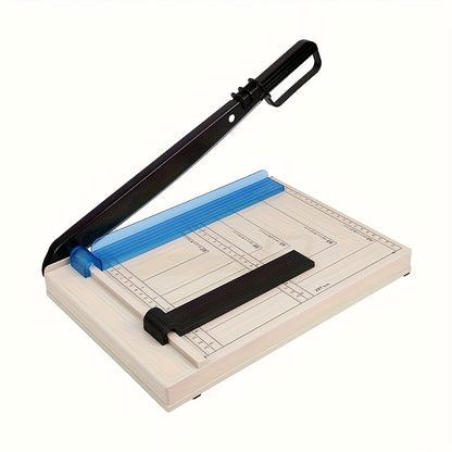 12" Manual Guillotine Paper Cutter with Safety Guard, 16 Sheet Capacity