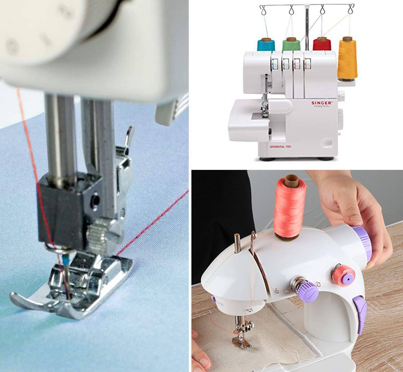 50Pcs Bobbins Sewing Thread Kit, 400 Yards Sewing Thread Spools, Prewound Hand & Machine Thread, Sewing Machines Thread for Brother Singer Janome Juki Serger Machine, 25 Colors