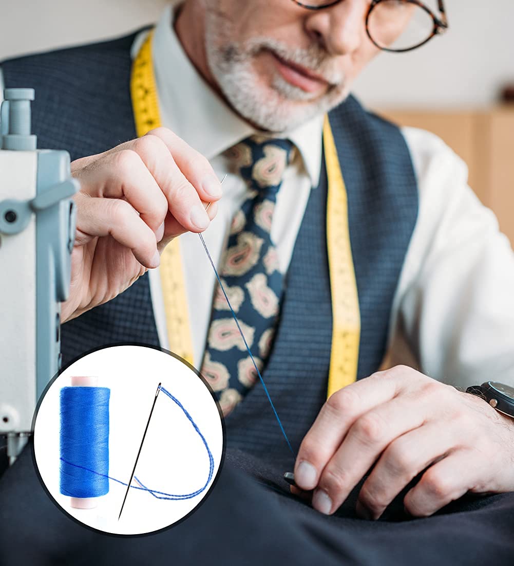 50 Pack Premium Large Eye Needles for Hand Sewing with 4 Needle Threaders, Assorted Sizes, Embroidery Needles for Hand Sewing, Sewing Needles Large Eye, Big Eye Needle