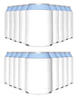 25 Pack White Blank Can Cooler Sleeves, Customizable Bulk Sublimation Insulated Foam for Beer, Collapsible Plain Drink Holder, Cold Soda Insulator, 12oz Regular, 16oz Tall Cans