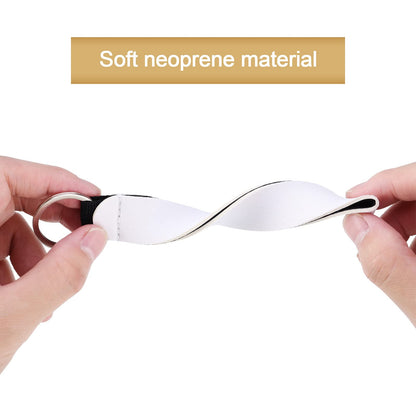 40 Pieces Sublimation Wristlet Keychain Blanks Bulk White Neoprene Sublimation Wristlet Lanyard Keychain Holder for DIY Crafts Women