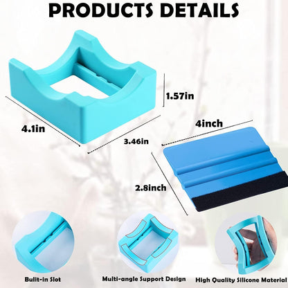 Sublimation Blanks Tumbler Clamp Tool, for 20 Oz Sublimation Blanks, Heat Resistant Gloves, Heat Tape Sublimation, Heat Tape Dispenser Sublimation Kit, Tumbler Clamp Clamp (Blue,Pink)